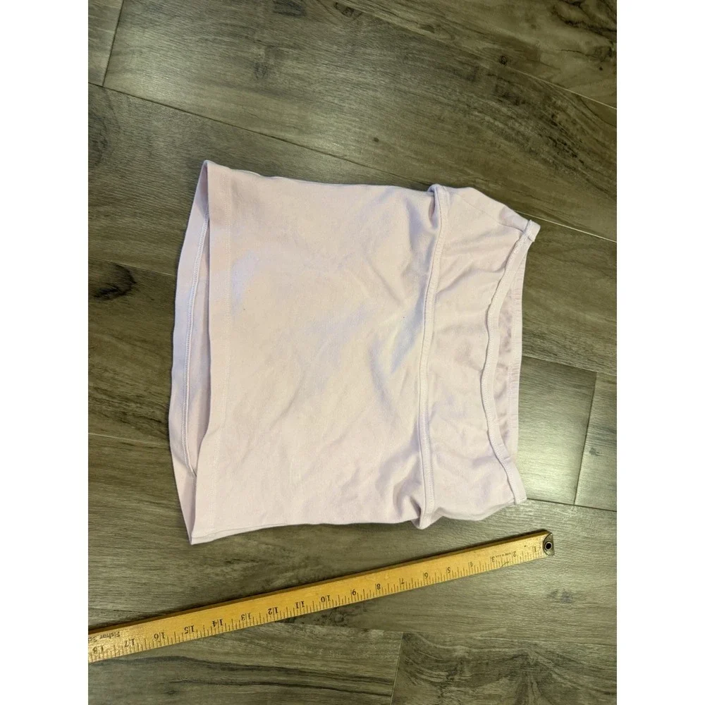 Los Angeles Apparel Tube Top Size Large Pink Made In USA Cotton Spandex